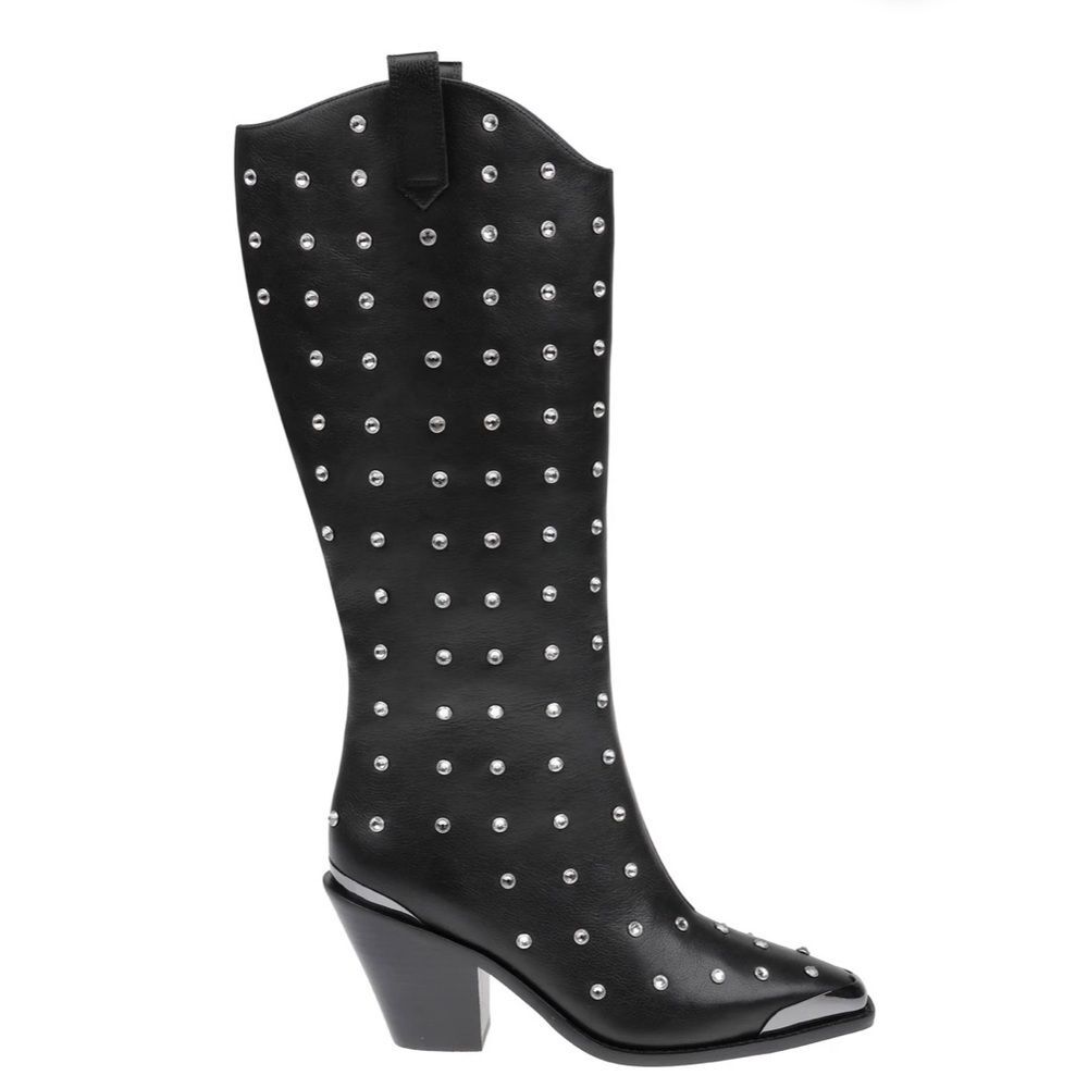 Daniel X Diamond Blazing Saddles Western Boots in Black, New, Size EU 35 US 5